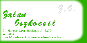 zalan oszkocsil business card